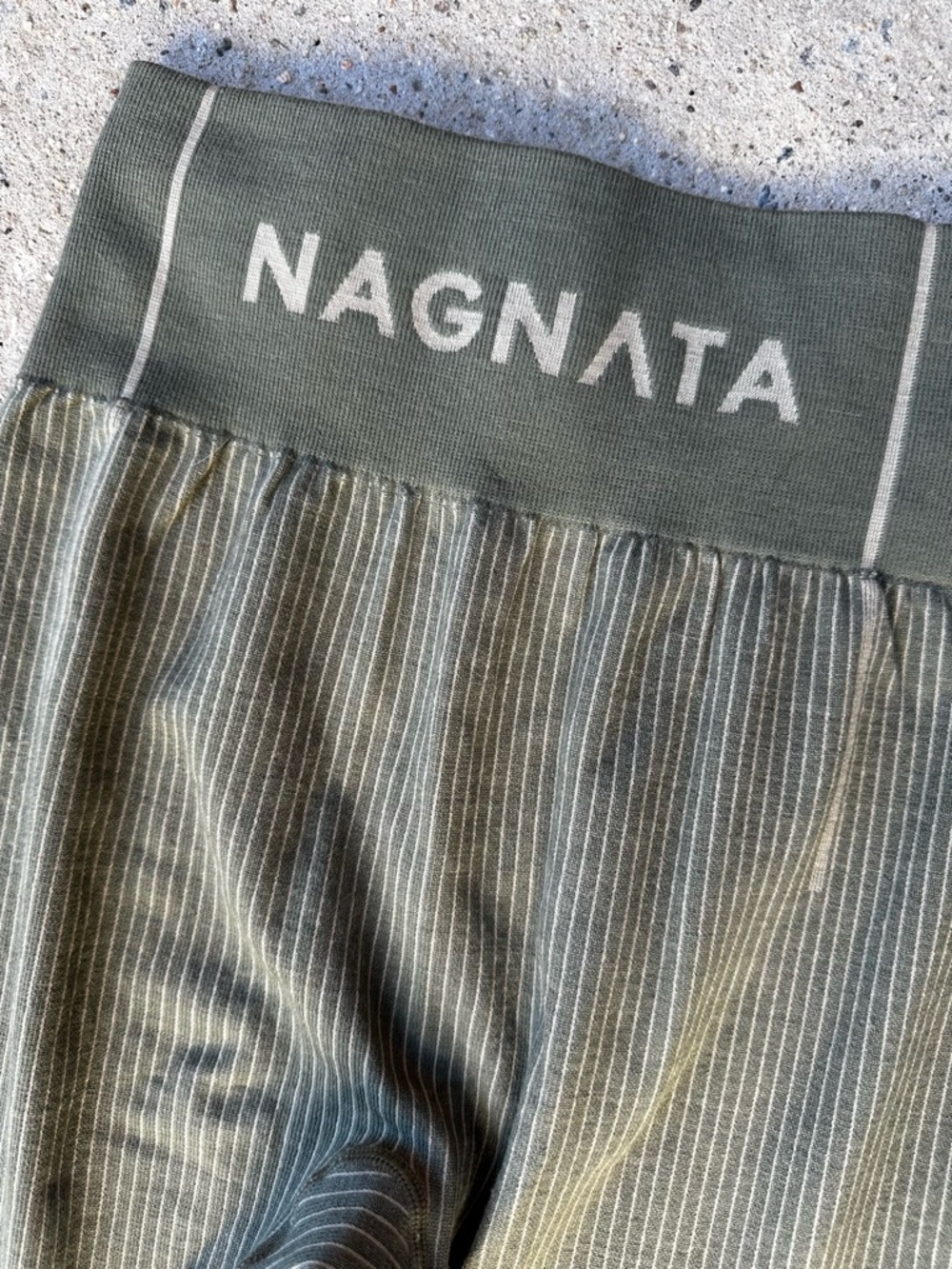 Nagnata Merino Wool Leggings Sz S/M Green Outdoor Athletic Hiking